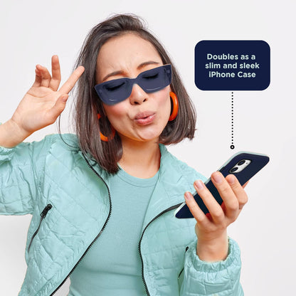 Battery Charging Case for Iphone 11 – Detachable & Magnetic Smart Charger Case for Apple Wireless Charging – Protective Portable Rechargeable Charging Cover Compatible with Iphone - Navy Mint